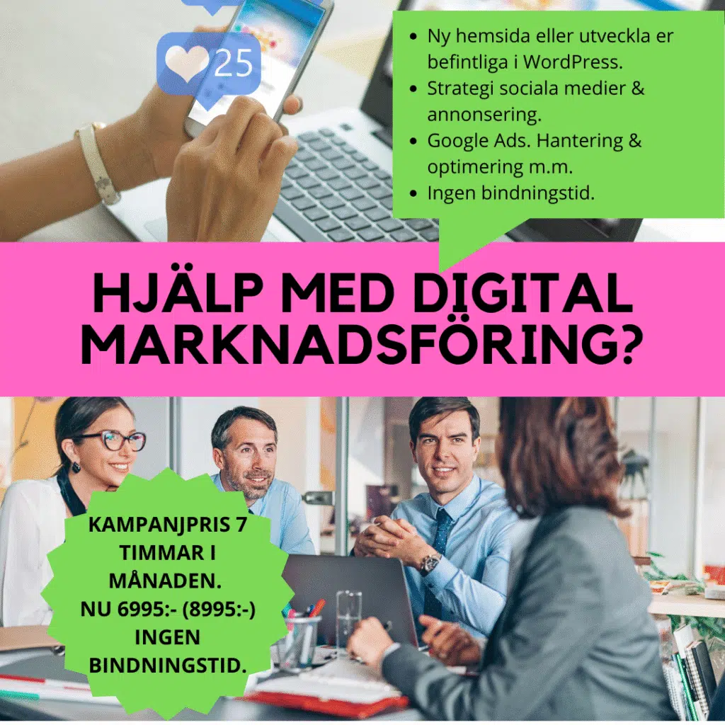 Hjälp med digital marknadsföring?
